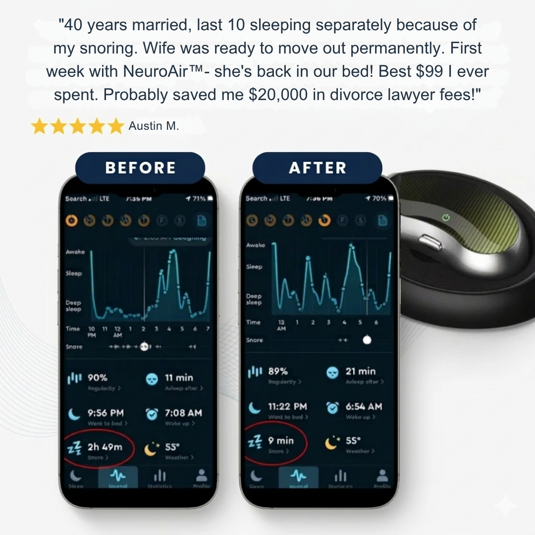 NeuroAir™ | Smart Anti-Snoring Neurostimulation Device – NERVEX